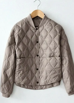 Женская стеганая деми куртка плащёвка на синтепоне 2 цвета 2plgu771-1068-pве