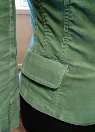 Вельветовий зелений піджак2 фото