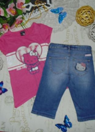 7-8лет.бриджи h&m hello kitty.мега выбор обуви и одежды! 4