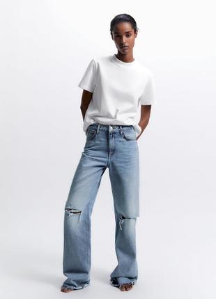 Трендові широкі джинси zara в стилі 90-х1 фото