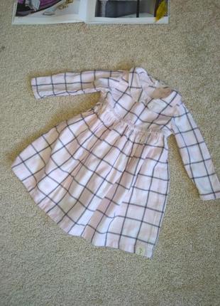 Тепла сукня в клітинку