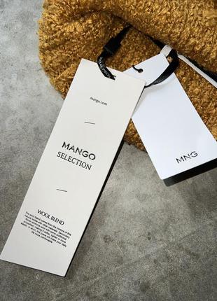 Шапка mango. оригинал. горчица.8 фото