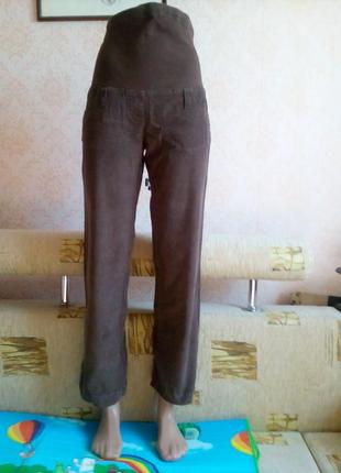 Модные брюки из микровельвета для беременных р.42- 44 наш. (36,8 ,s)1 фото