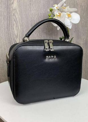 Женская каркасная мини сумочка на плечо в стиле zara