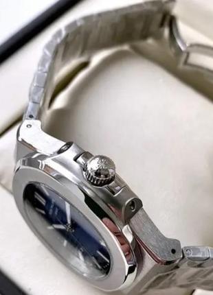 Чоловічі годинники механічні наручні на сталевому браслеті з автопідзаводом3 фото