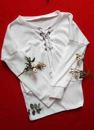 Блуза гольф светр на зав'язках