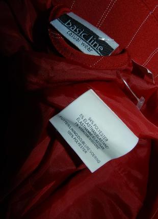 Стрейч жакет-пиджак в полоску,укороченный рукав 3/4,с карманами,большого размера9 фото
