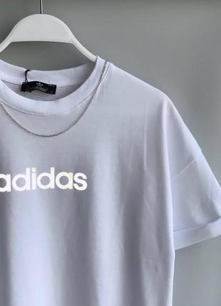 Футболка adidas с рефлективным лого футболка adidas з рефлективним лого6 фото