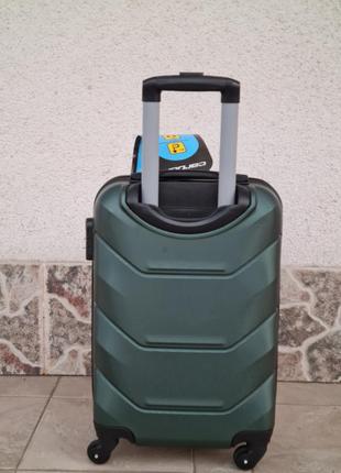 Чемодан  валіза carbon  147 turkey 🇹🇷  зелёный4 фото