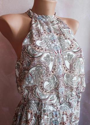 Сукня довга, принт турецький огірок, вечірнє плаття
