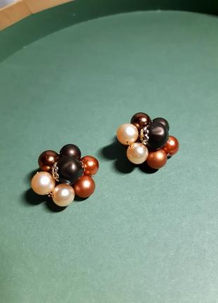 Кліпси з намисто, вінтаж japan