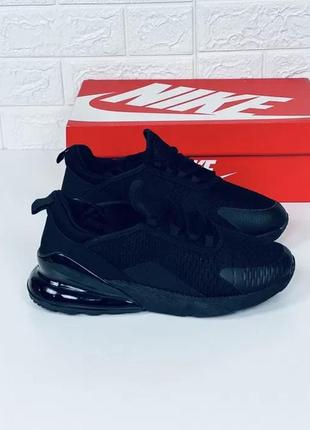 Кроссовки мужские черные сетка nike air max 270 кросовки найк аир макс