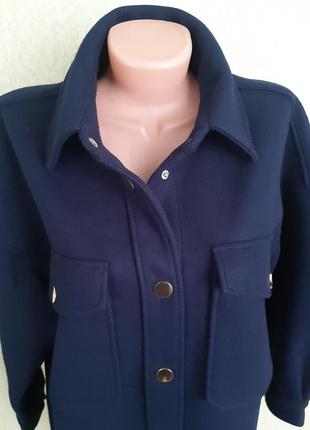 Куртка- сорочка , верхня рубашка пальто із драпової тканини4 фото