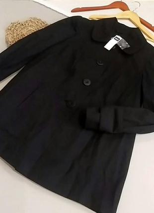 Пальто натуральне  класичного крою чорне нове з біркою