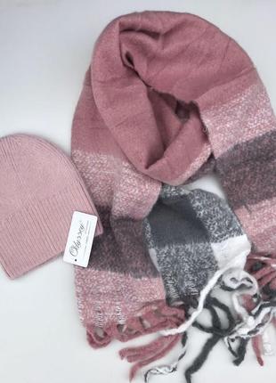 Теплий обємний шарф 🤍