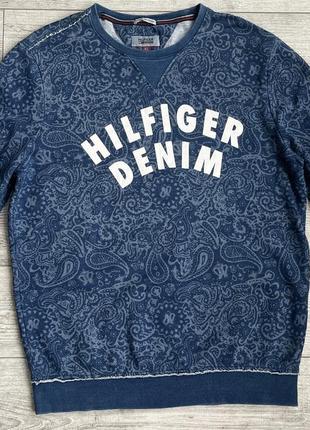 Світшот hilfiger denim indigo printed sweatshirt