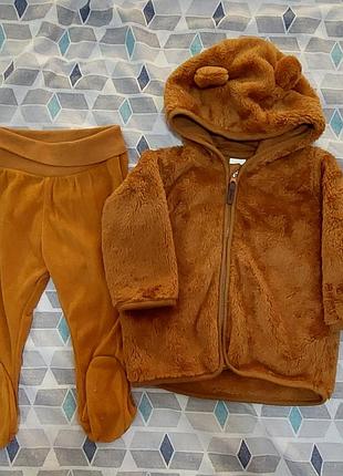 Набор h&amp;m теплая кофта+шанцы с закрытыми ножками