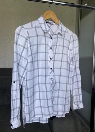 Рубашка, рубашка в черно-белую клетку lc waikiki2 фото