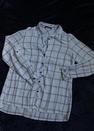 Рубашка, рубашка в черно-белую клетку lc waikiki5 фото