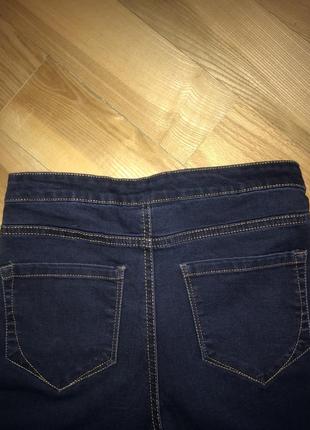 Жіночі скіні джинси темно-сині5 фото