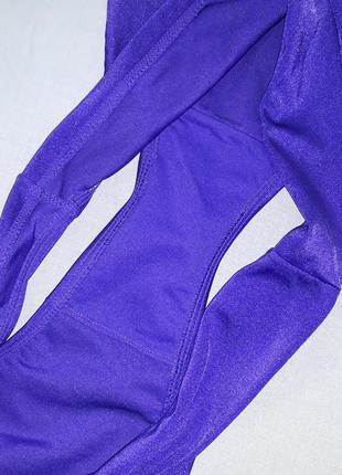 Низ от купальника женские плавки размер 46 / 12  бикини с отворотом фиолетовые3 фото