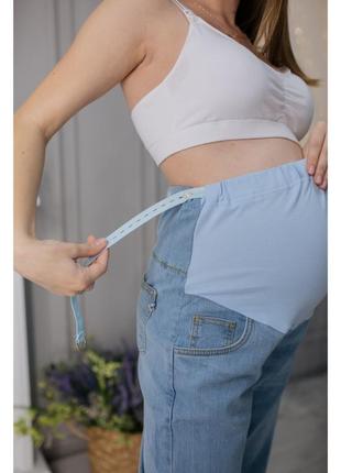 👑vip👑 джинси для вагітних джинси з високим поясом для вагітних мом6 фото
