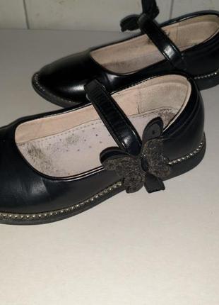 Шкіряні туфлі зі стразами step, 30 розмір, довжина устілки 18 см.1 фото