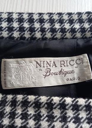 Винтажная шерстяная юбка nina ricci8 фото