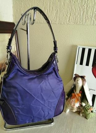 Стильная сумочка на плечо. фиолетовая сумка. сумка женская.3 фото