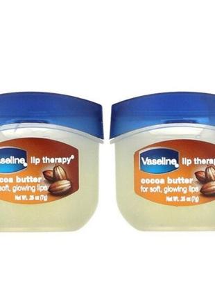 Vaseline масло какао бальзам для губ 2 шт по 7 грамм2 фото