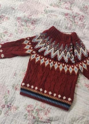 Теплий светр фірми next розмір 1,5 роки 86 см