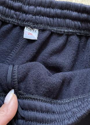 Теплі флісові штани на манжеті спортивні брюки на резинці фліс9 фото