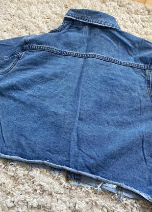 Джинсова куртка жакет голубий джинсовка5 фото