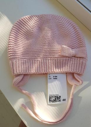 Шапка h&m новая 6-12 м