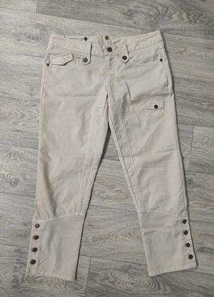 Дизайнерські трендові джинси кюлоти бриджі з низькою посадкою frankie morello milan