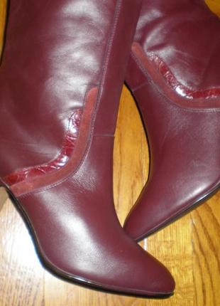 Вінтажні австрійські шкіряні чобітки hogl) 36р