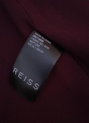 Reiss платье цвета марсала свободного кроя с разрезами на плече7 фото