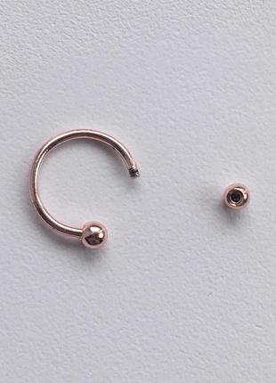 Сережка серьга циркуляр подкова кольцо колечко круглая серёжка для пирсинга септума...