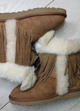 Ugg darlala classic beige (1100550) угги с ушками бежевые оригинал натуральная кожа.2 фото