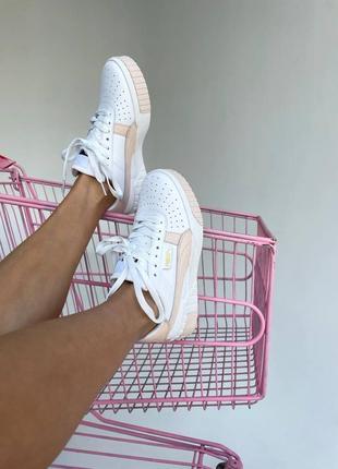 Жіночі кросівки  puma cali white / pink 2.0 женские кроссовки пума8 фото