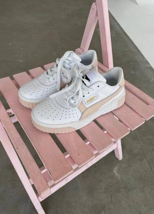 Жіночі кросівки  puma cali white / pink 2.0 женские кроссовки пума4 фото