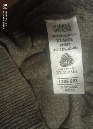 Р9. вовняний extra fine lambswool класнющий серо-коричневий таупе пуловер вовна ягнят4 фото