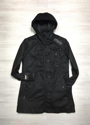 Высококачественная брендовая вощёная куртка штормовка дождевик с капюшоном1 фото