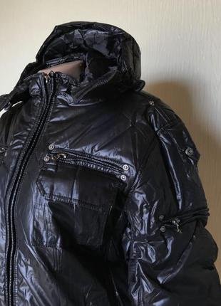 Черная зимняя куртка для подростка2 фото