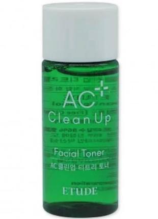 Тонер проти прищів та акне (мініатюра) etude house ac clean up toner1 фото