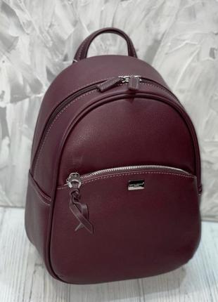 Жіночий рюкзак david jones колір бордо марсала1 фото