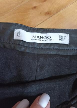 Шкіряна міні юбка від mango,p.345 фото