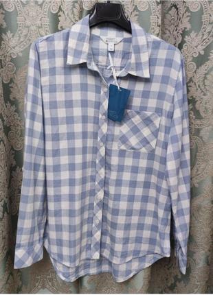 Супермягкая клетчатая женская рубашка в клетку nwt market & spruce