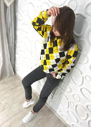 Костюм кофта в ромб та штани