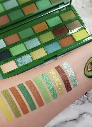 Палетка тіней i heart revolution tasty shadow palette avocado8 фото